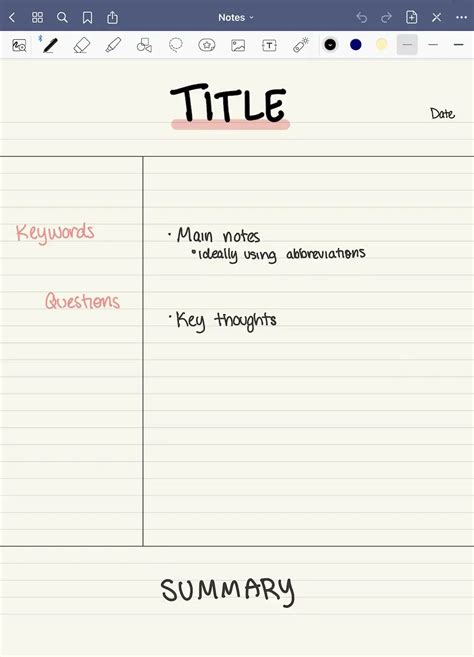 Afbeeldingsresultaten voor Note Taking Page Layout
