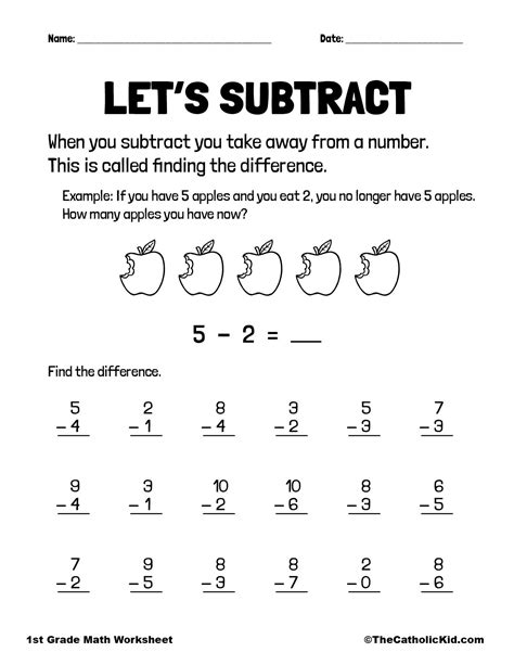 Image result for First Grade Subtraction