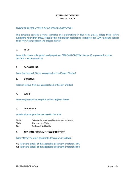 Toradh íomhá ar Work Statement Examples