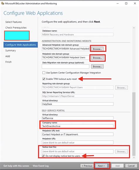 MBAM BitLocker に対する画像結果