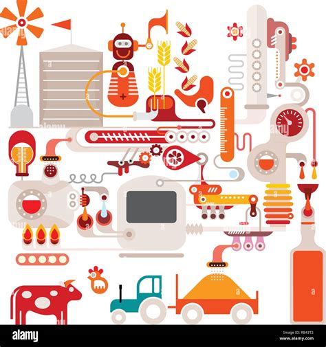 Toradh íomhá ar Production Process Infographic