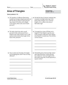 Toradh íomhá ar Solving for a Triangle Word Problems