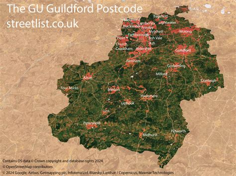 Toradh íomhá ar Gu Postcode Map UK