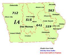 Image result for IA Area Code