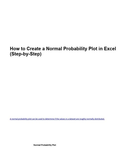 Image result for Notmal Probability Plot