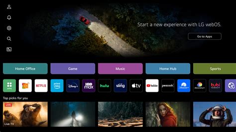 Toradh íomhá ar webOS LG Besturing