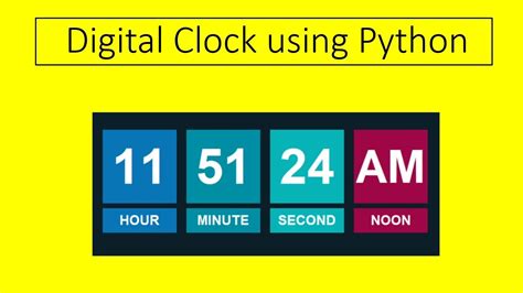 Image result for Python Tkinter Digital Clock
