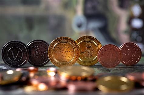 50 Metal Coin Board Game Upgrade Set – Battlefield Bangkok