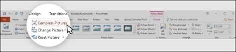 Image result for Compress PowerPoint Button