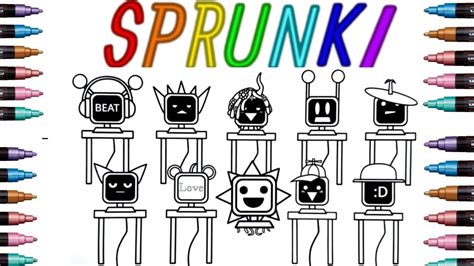 Mr Fun Computer Sprunki Coloring Pages に対する画像結果