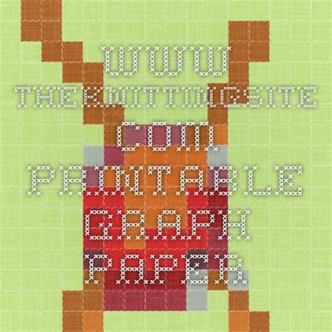 Toradh íomhá ar Knitting Graph Paper Printable