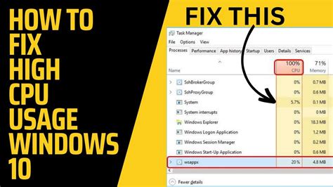 How To Fix High CPU Usage Windows 10 [CPU SOLUTIONS] - YouTube