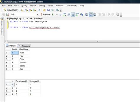 Correlated Subquery SQL に対する画像結果