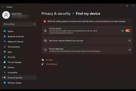 Image result for Find My Device Feature Windows 11