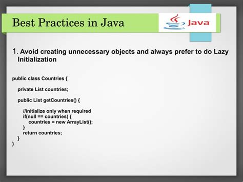 Java Coding Best Practices に対する画像結果