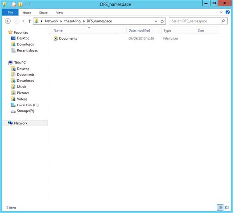 Toradh íomhá ar Distributed File System Root Name