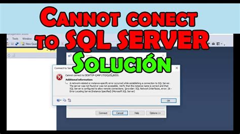 Cannot Connect to SQL Server に対する画像結果