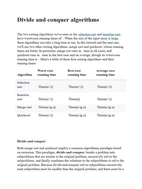 Divide and Conquer Computer Science に対する画像結果