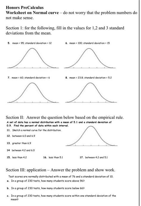 Image result for Normal Distribution Worksheet Kuta