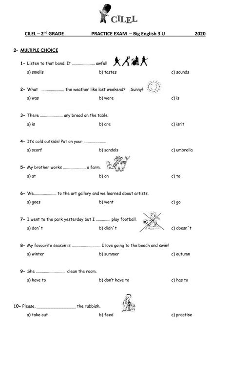 Image result for 2nd Grade Test Practice Worksheets