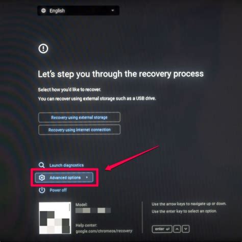 Toradh íomhá ar Developer Mode Chromebook Screen