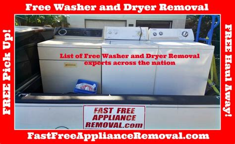Free Washer and Dryer Pick Up - FAST FREE APPLIANCE REMOVAL.COM