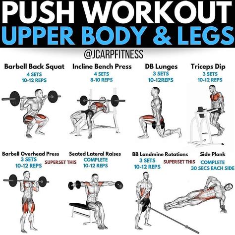 Image result for Push Workout Exercises