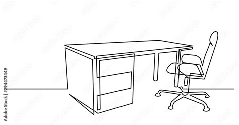 Image result for Drawing Computer Desk Office Chair