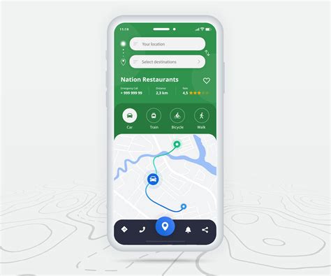 Image result for Map Navigation System UI Design