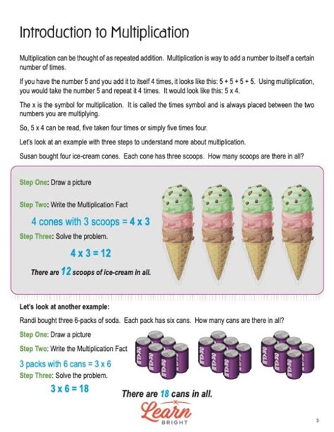 Toradh íomhá ar Multiplication Lesson Plan Grade 3