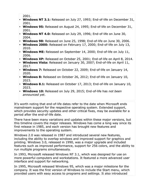 Image result for History of Windows 10