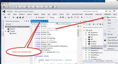 Visual Studio Open Second Window に対する画像結果