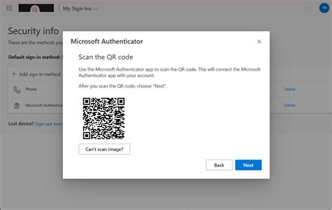 Image result for Microsoft Authenticator Setup QR Code