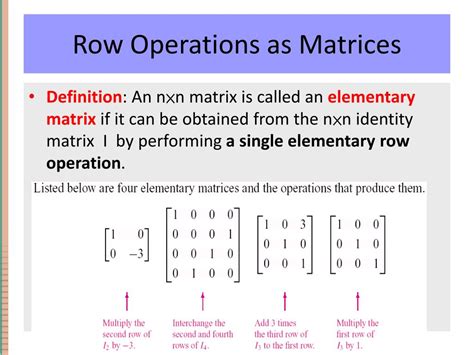 Image result for Matrix Row Operations Alpabets