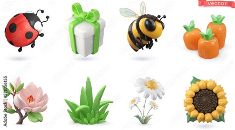 Image result for Spring 3D Vector