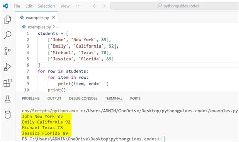 Image result for Linear Search 2D Array Python
