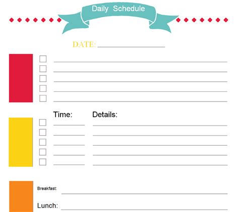 Image result for Daily Office Schedule Template