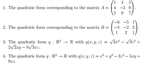 Toradh íomhá ar Positive Definite Quadratic Form