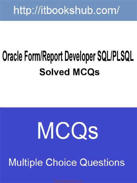 תוצאת תמונה עבור Oracle SQL Difficult MCQs