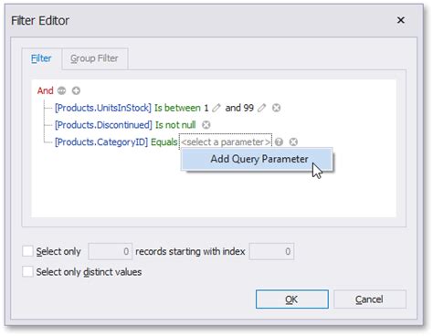 Image result for Filter Query Builder