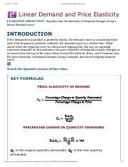 Bildergebnis für Linear Demand Model with Elasticity