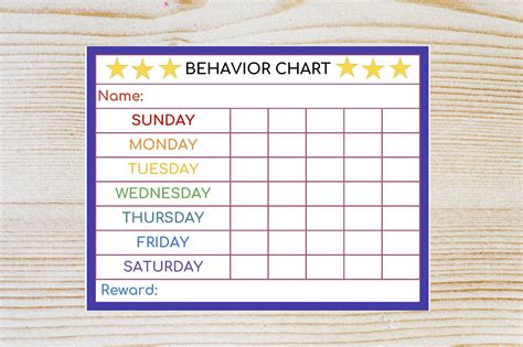 Behavior Sticker Chart Printable Free に対する画像結果