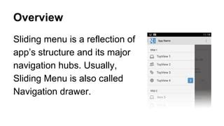 Android Slide Down Menu に対する画像結果