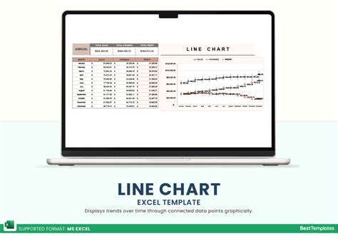 Excel Line Chart Templates に対する画像結果