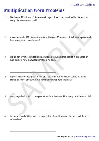 2-Digit Multiplication 3rd Grade に対する画像結果