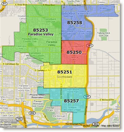 Image result for 85024 Zip Code Map