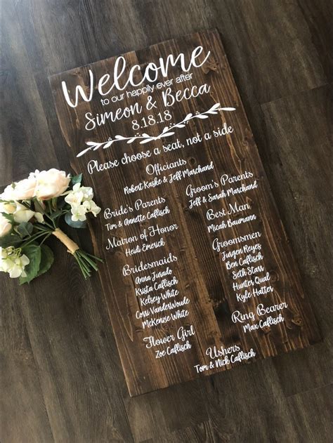 Toradh íomhá ar Wedding Program Sign