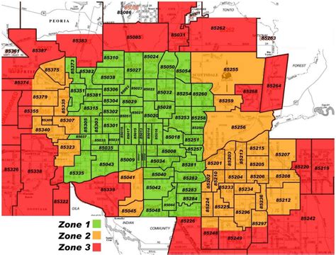Image result for 85009 Zip Code Map