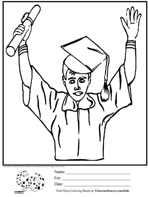 Toradh íomhá ar Graduation Coloring Pages Printable