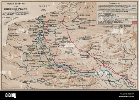 Image result for WW1 Front Lines Map